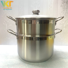 Bộ 2 nồi xửng Fivestar 28cm ST28 nắp kính