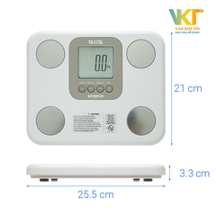 Cân sức khỏe và phân tích cơ thể Tanita BC-859 Trắng - Made in Japan