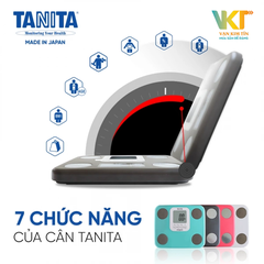Cân sức khỏe và phân tích cơ thể Tanita BC-859 Trắng - Made in Japan