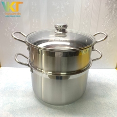 Bộ 2 nồi xửng Fivestar 28cm ST28 nắp kính