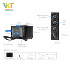 Lò nướng Panasonic NB-H3801KRA