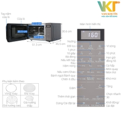 Lò vi sóng có nướng Panasonic NN-CT66MBYUE