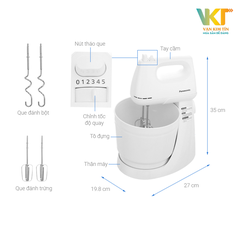 Máy đánh trứng Panasonic MK-GB3WRA