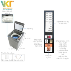 Máy giặt Aqua 9 kg AQW-S90CT.S