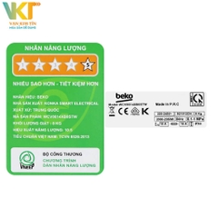 Máy giặt Beko Inverter 8 kg WCV8614XB0STW (NEW)