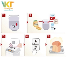 Máy làm bánh mì Panasonic SD-P104WRA