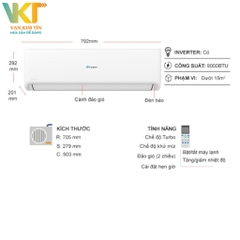 Máy lạnh Casper Inverter 1 HP GC-09IS33