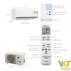 Máy lạnh Daikin Inverter 1 HP FTKB25WMVMV