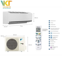 Máy lạnh Daikin Inverter 2.5 HP FTKB60WAVMV