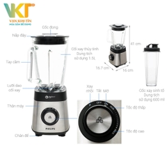 Máy xay sinh tố Philips HR3573/90