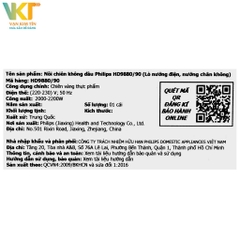 Nồi chiên không dầu Philips HD9880/90