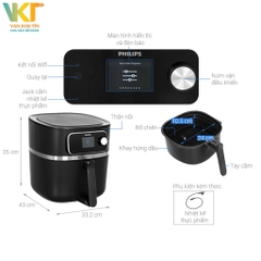 Nồi chiên không dầu Philips HD9880/90