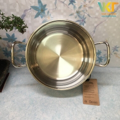 Nồi inox 304 5 đáy nắp kính Fivestar