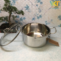 Nồi inox 304 5 đáy nắp kính Fivestar