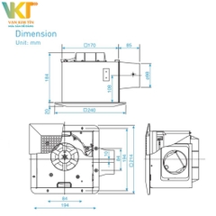 Quạt hút âm trần Panasonic FV-17CU9