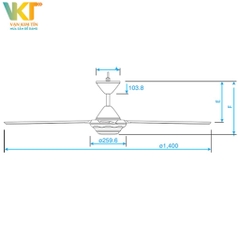 Quạt trần Panasonic F-56MZG-GOS