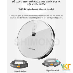 Robot hút bụi lau nhà Shimono RS38W