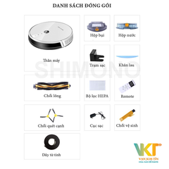 Robot hút bụi lau nhà Shimono RS38W