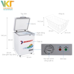 Tủ đông Sanaky VH-1599HY 100 lít