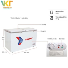 Tủ đông Sanaky VH-255A2 250 lít