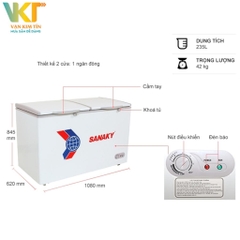 Tủ đông Sanaky VH-285A2 280 lít