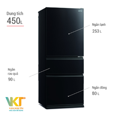 Tủ lạnh 3 cửa Mitsubishi MR-CGX56EP