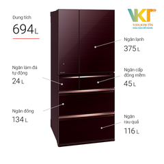 Tủ lạnh Mitsubishi MR-WX70C