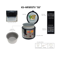 Nồi cơm điện Sharp KS-NR181STV "SS"