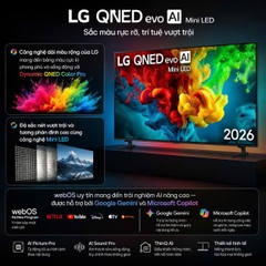 Smart Tivi LG QNED AI 4K 85 inch 85QNED81BSA