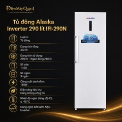 Tủ đông Alaska Inverter 290 lít IFI-290N