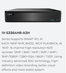 Đầu ghi hình TVT 64 kênh 8HDD IV-3364H8-A3H