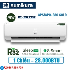 Điều Hòa Sumikura 28000Btu 1 Chiều Inverter APS/APO-280/GOLD