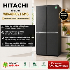 Tủ lạnh Hitachi Inverter 569 lít R-WB640PGV1 GMG