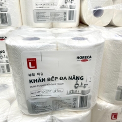 Lốc 4 Cuộn Khăn Bếp Đa Năng Lotte Choice L 2 Lớp 680 Tờ (170 Tờ/ Cuộn)