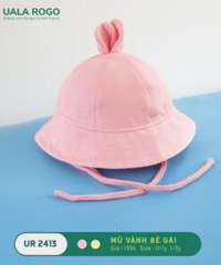 Mũ vành cho bé gái, Hồng 0-1Y