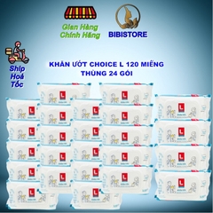 Khăn Ướt Lotte Choice L Hàn Quốc Gói 120 Miếng