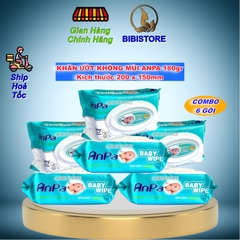Khăn Ướt Anpa Không Mùi 180gr