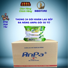 Khăn Ướt Đa Năng Lau Bếp ANPA Gói 50 Tờ