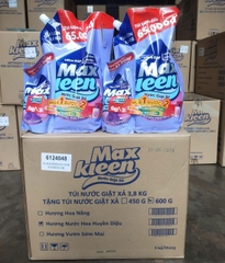Nước Giặt Xả Maxkleen Túi 3.8Kg