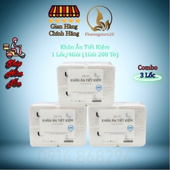 Khăn Ăn Tiết Kiệm Lotte Choice L Lốc 4 Gói x 200 Tờ