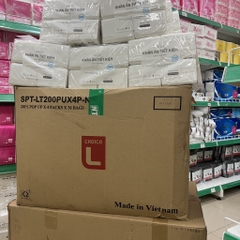 [Thùng 36 Lốc] Khăn Ăn Tiết Kiệm Choice L 2 lớp Lotte - Lốc 4 Gói (200 Tờ/ 1 Gói)