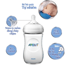 Philips Avent  Bình sữa mô phỏng tự nhiên 260ml - đơn (SCF693.13)