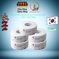 Giấy Vệ Sinh Cuộn Lớn Choice L Lotte Hàn Quốc 2 Lớp 600g