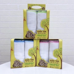 Khăn tắm cao cấp Mipbi 6 lớp 100% cotton HM03 (Hộp 2 chiếc 75x85cm)