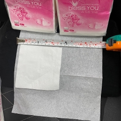 [Thùng 60 Bịch] Khăn Ăn Vuông Nhỏ 12cm x12cm BLESS YOU Bịch 100 Tờ