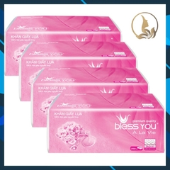 Khăn Giấy Lụa Rút 2 Lớp Bless You Alavie Gói 250 Tờ