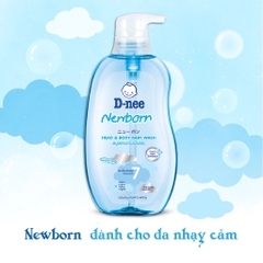 (Dnee) Tắm gội toàn thân em bé Baby D-nee _Xanh dương 380ml