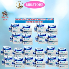 Khăn giấy rút đa năng cao cấp 2 lớp Roto22 I Gói 102 tờ I Xanh dương