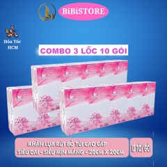 Lốc 10 gói Khăn giấy lụa rút bỏ túi Bless You Alavie