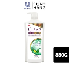 Dầu gội sạch gàu Clear Bạc hà 880g